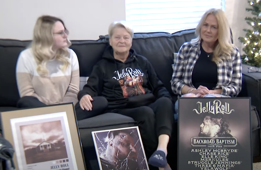 woman and daughters with jelly roll posters